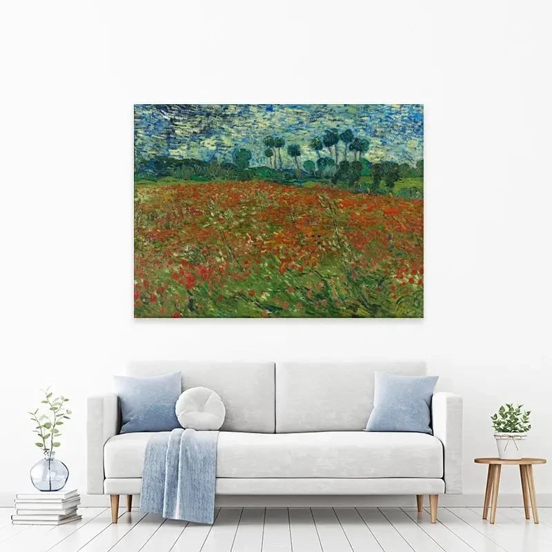 Poppy Field Canvas Print Poppy Field Canvas Print wall art product Vincent Van Gogh