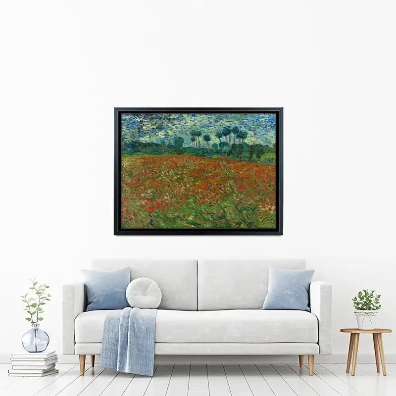 Poppy Field Canvas Print Poppy Field Canvas Print wall art product Vincent Van Gogh
