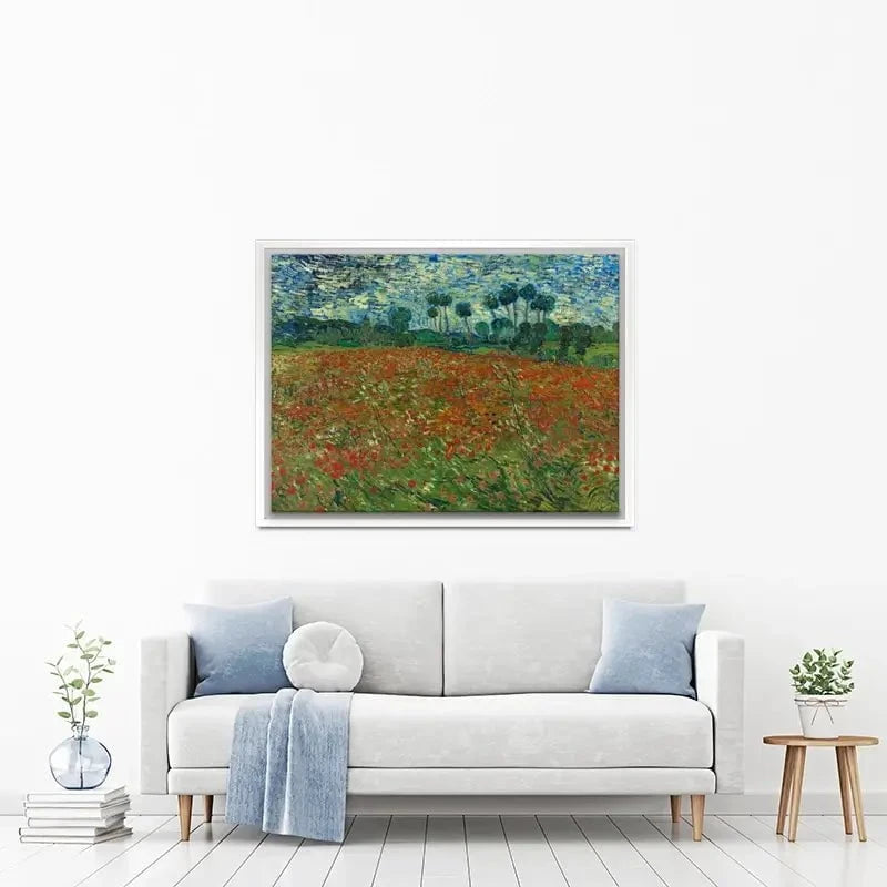 Poppy Field Canvas Print Poppy Field Canvas Print wall art product Vincent Van Gogh