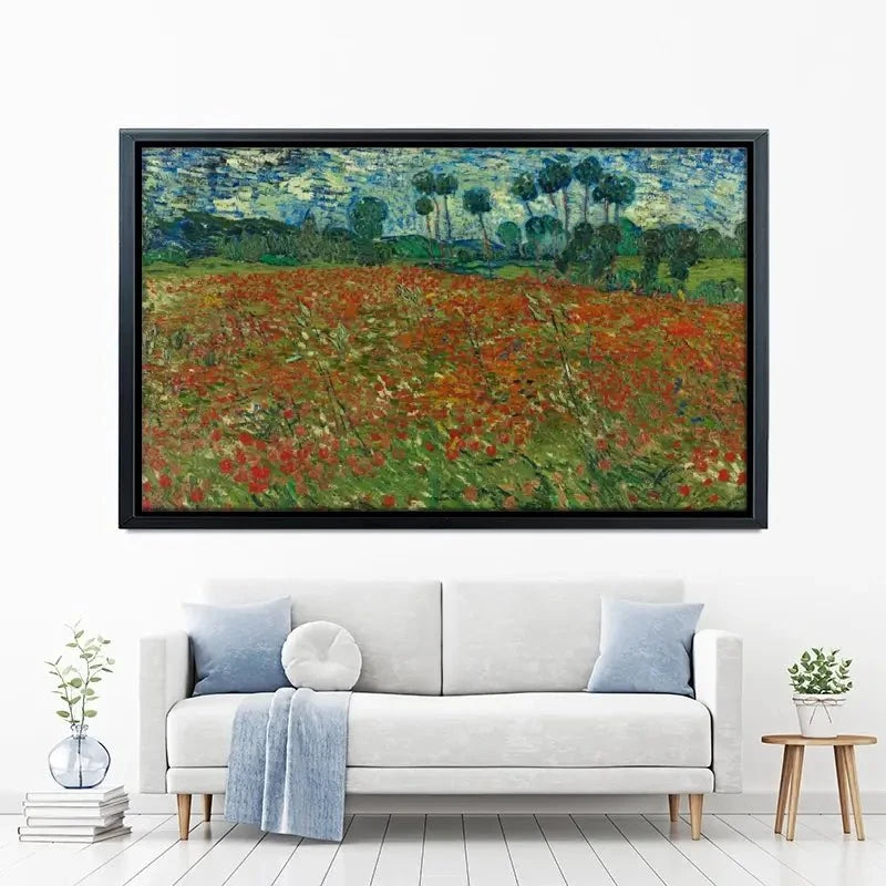 Poppy Field Canvas Print Poppy Field Canvas Print wall art product Vincent Van Gogh