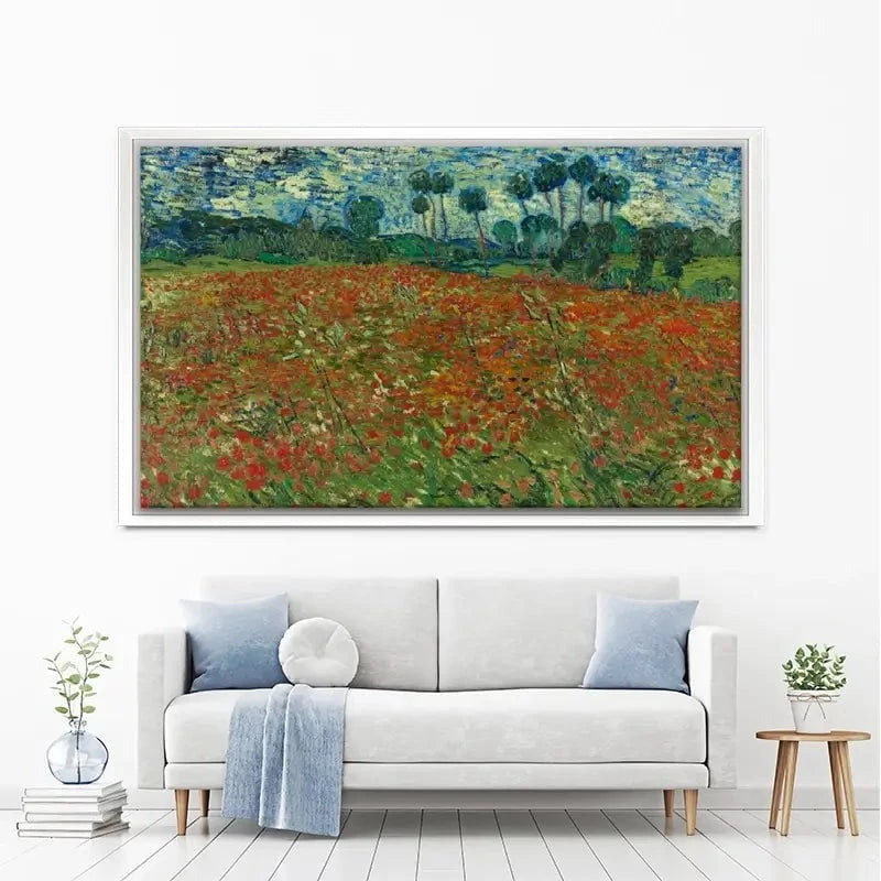 Poppy Field Canvas Print Poppy Field Canvas Print wall art product Vincent Van Gogh