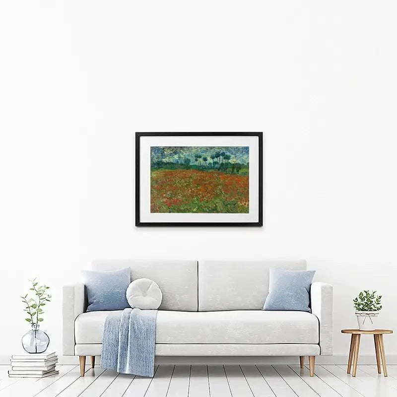 Poppy Field Framed Art Print Poppy Field Framed Art Print wall art product Vincent Van Gogh