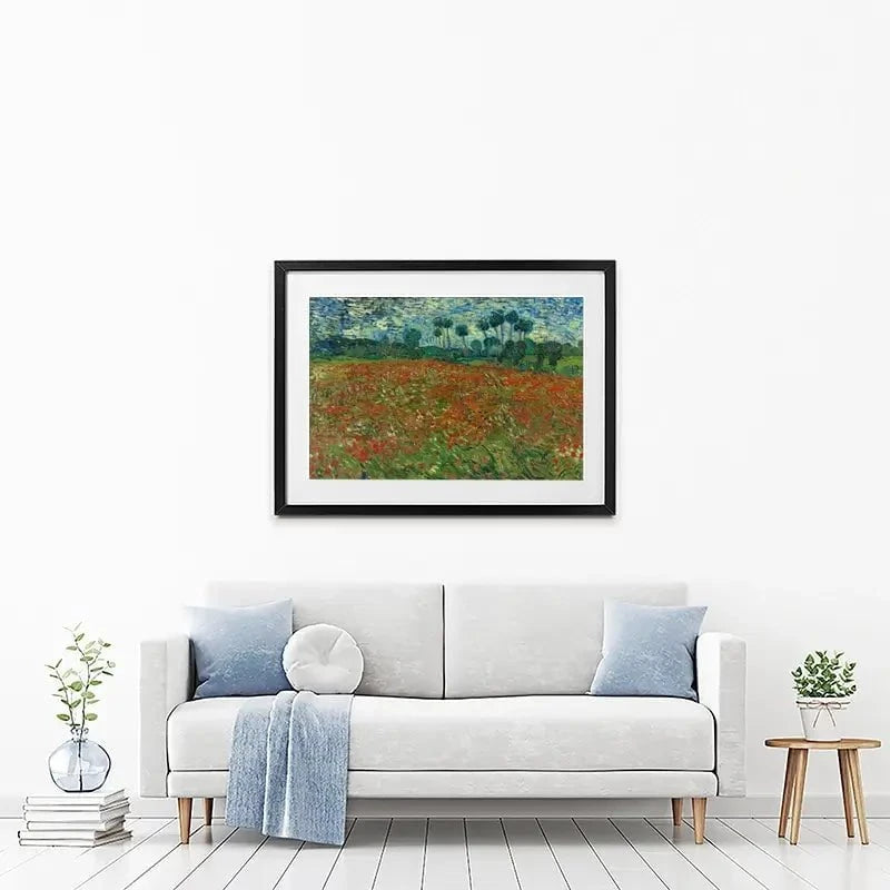 Poppy Field Framed Art Print Poppy Field Framed Art Print wall art product Vincent Van Gogh