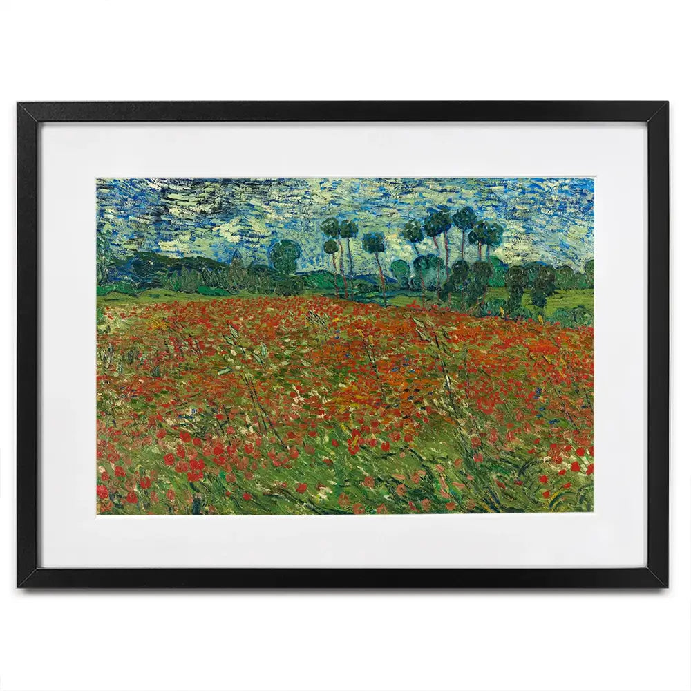 Poppy Field Framed Art Print Poppy Field Framed Art Print wall art product Vincent Van Gogh