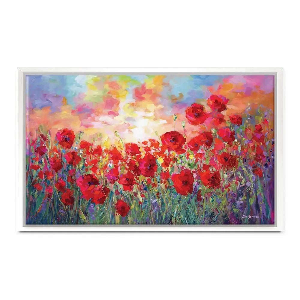 Poppy Flower Field Canvas Print Poppy Flower Field Canvas Print wall art product Leon Devenice