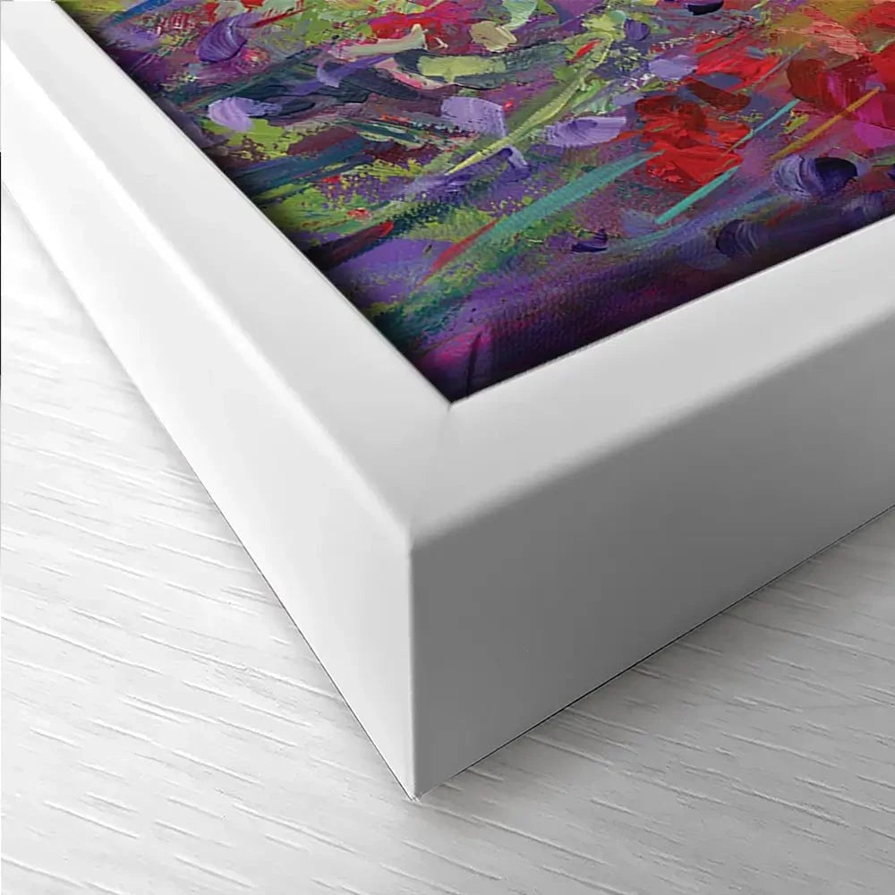 Poppy Flower Field Trio Canvas Print Poppy Flower Field Trio Canvas Print wall art product Leon Devenice