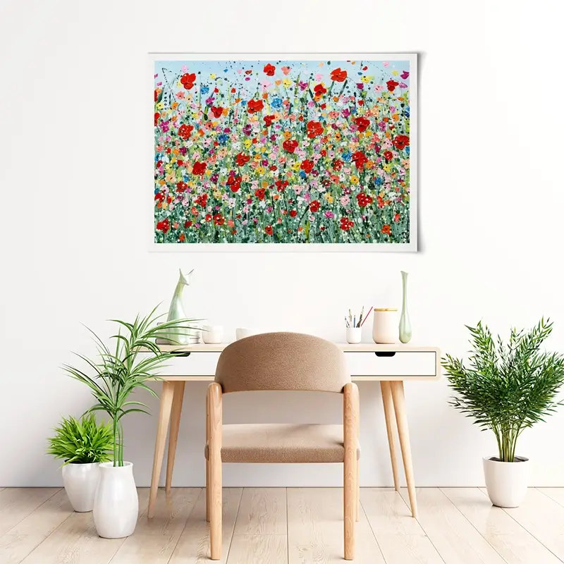 Poppy Flurry Art Print Poppy Flurry Art Print wall art product Charlotte Anna Reed