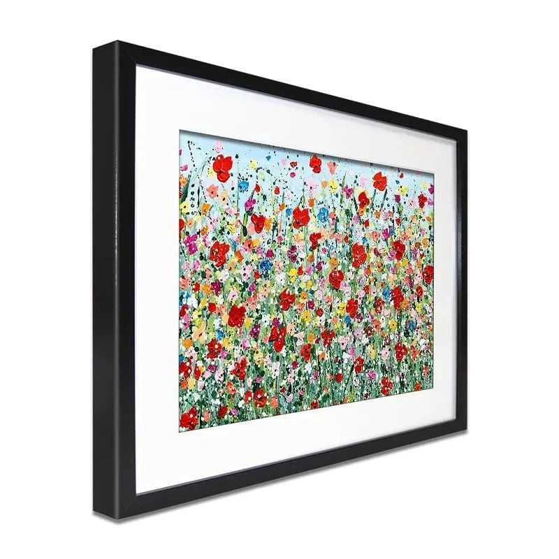 Poppy Flurry Framed Art Print Poppy Flurry Framed Art Print wall art product Charlotte Anna Reed
