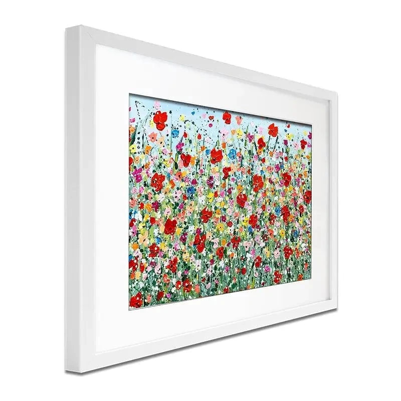 Poppy Flurry Framed Art Print Poppy Flurry Framed Art Print wall art product Charlotte Anna Reed