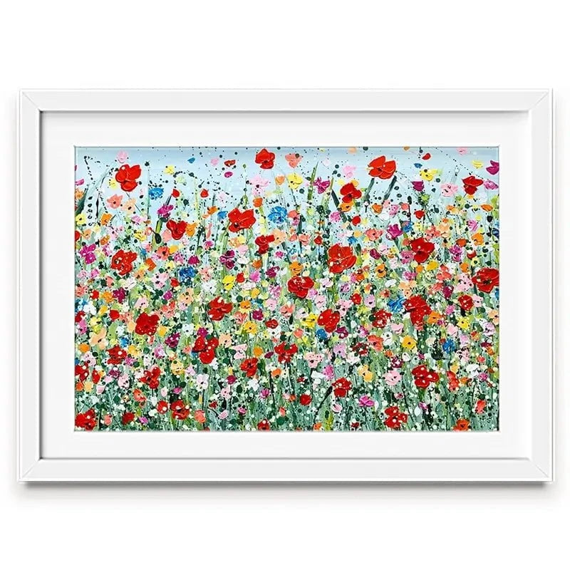 Poppy Flurry Framed Art Print Poppy Flurry Framed Art Print wall art product Charlotte Anna Reed