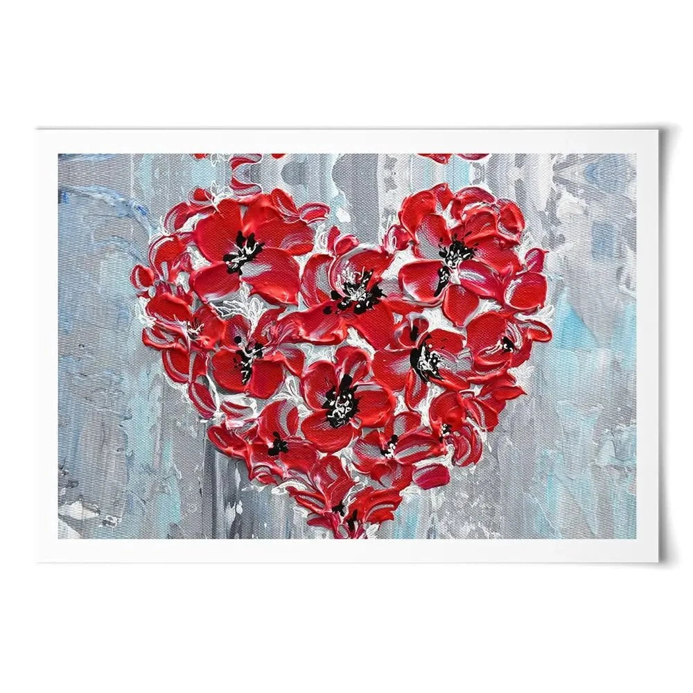 Poppy Heart Art Print Poppy Heart Art Print wall art product Olga Tkachyk