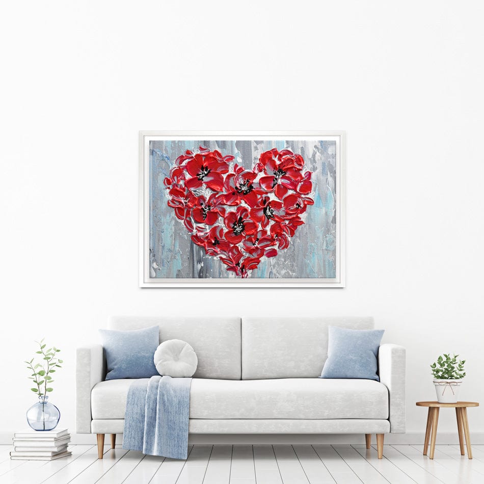 Poppy Heart Canvas Print wall art product Olga Tkachyk