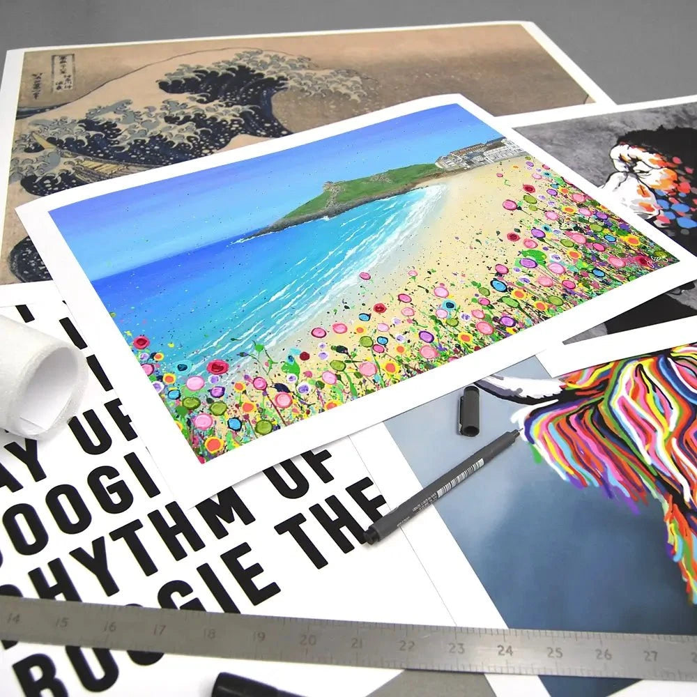 Porthmeor Beach Art Print Porthmeor Beach Art Print wall art product Jo Gough