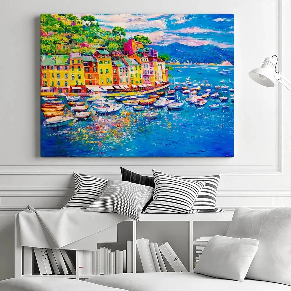 Portofino Canvas Print Portofino Canvas Print wall art product Ivailo Nikolov / Shutterstock