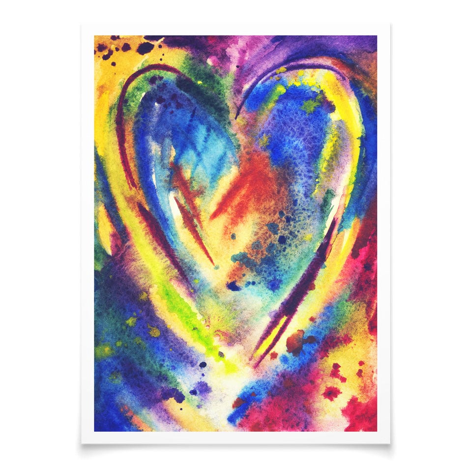 Portrait Heart Art Print wall art product / Shutterstock