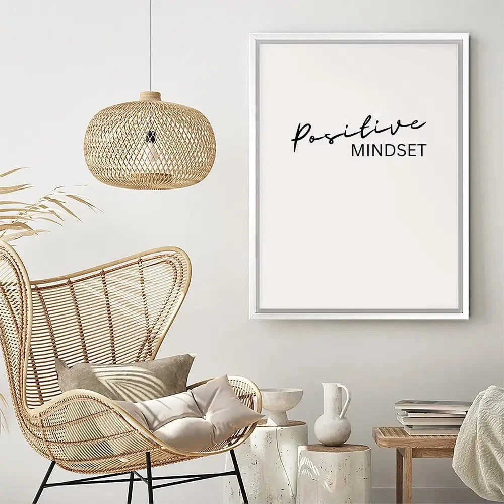 Positive Mindset Canvas Print Positive Mindset Canvas Print wall art product Art Print Shop