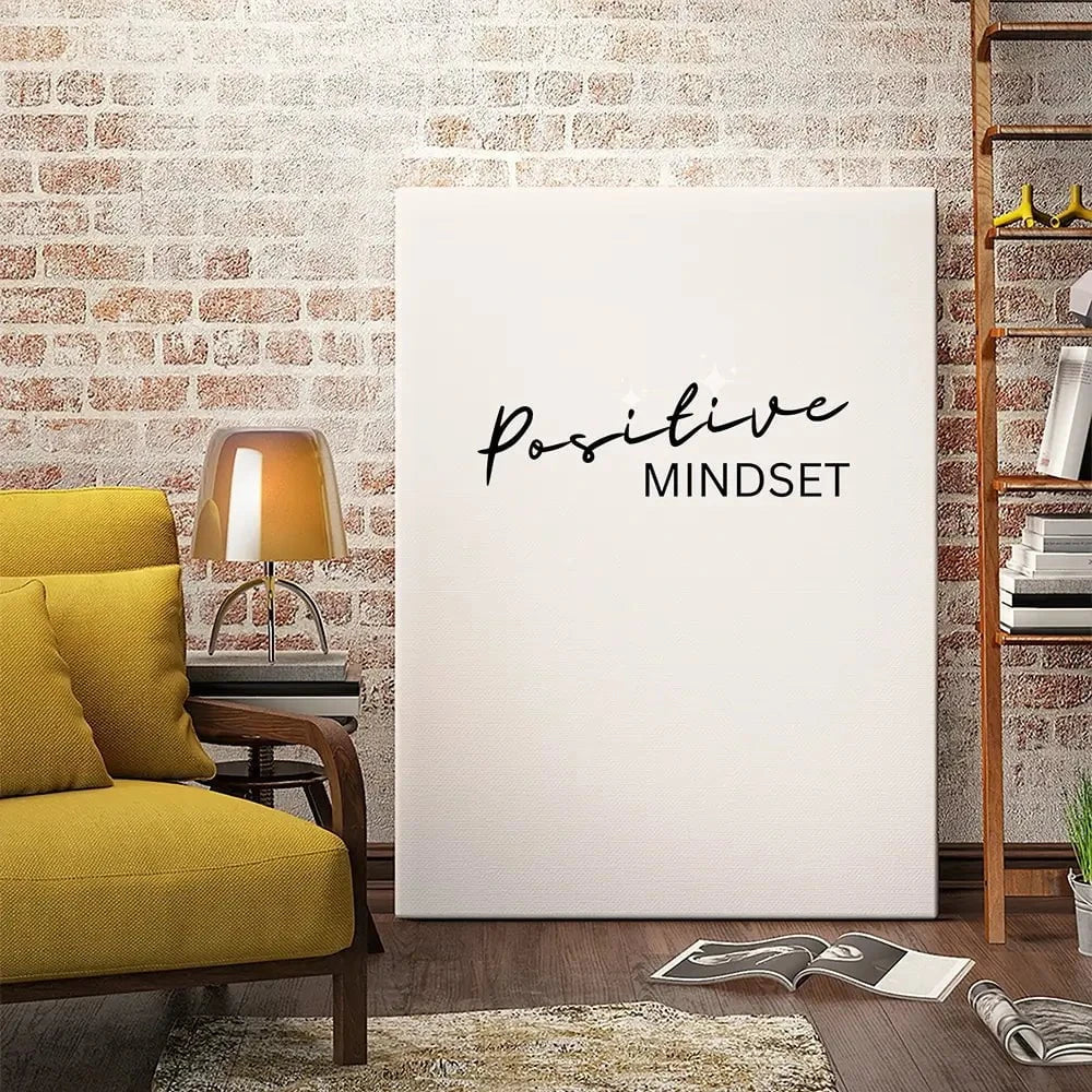 Positive Mindset Canvas Print Positive Mindset Canvas Print wall art product Art Print Shop