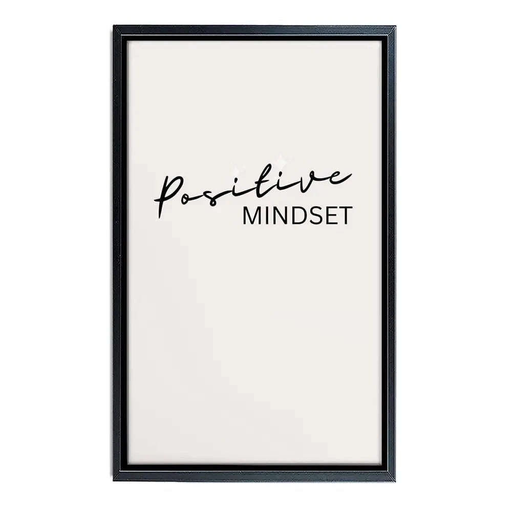 Positive Mindset Canvas Print Positive Mindset Canvas Print wall art product Art Print Shop