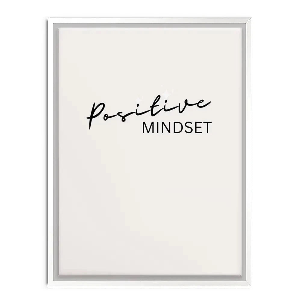 Positive Mindset Canvas Print Positive Mindset Canvas Print wall art product Art Print Shop