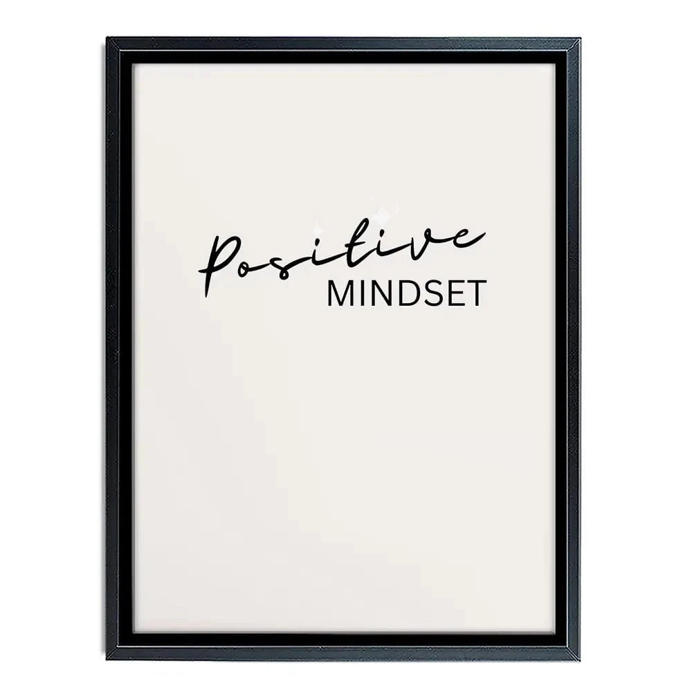 Positive Mindset Canvas Print Positive Mindset Canvas Print wall art product Art Print Shop