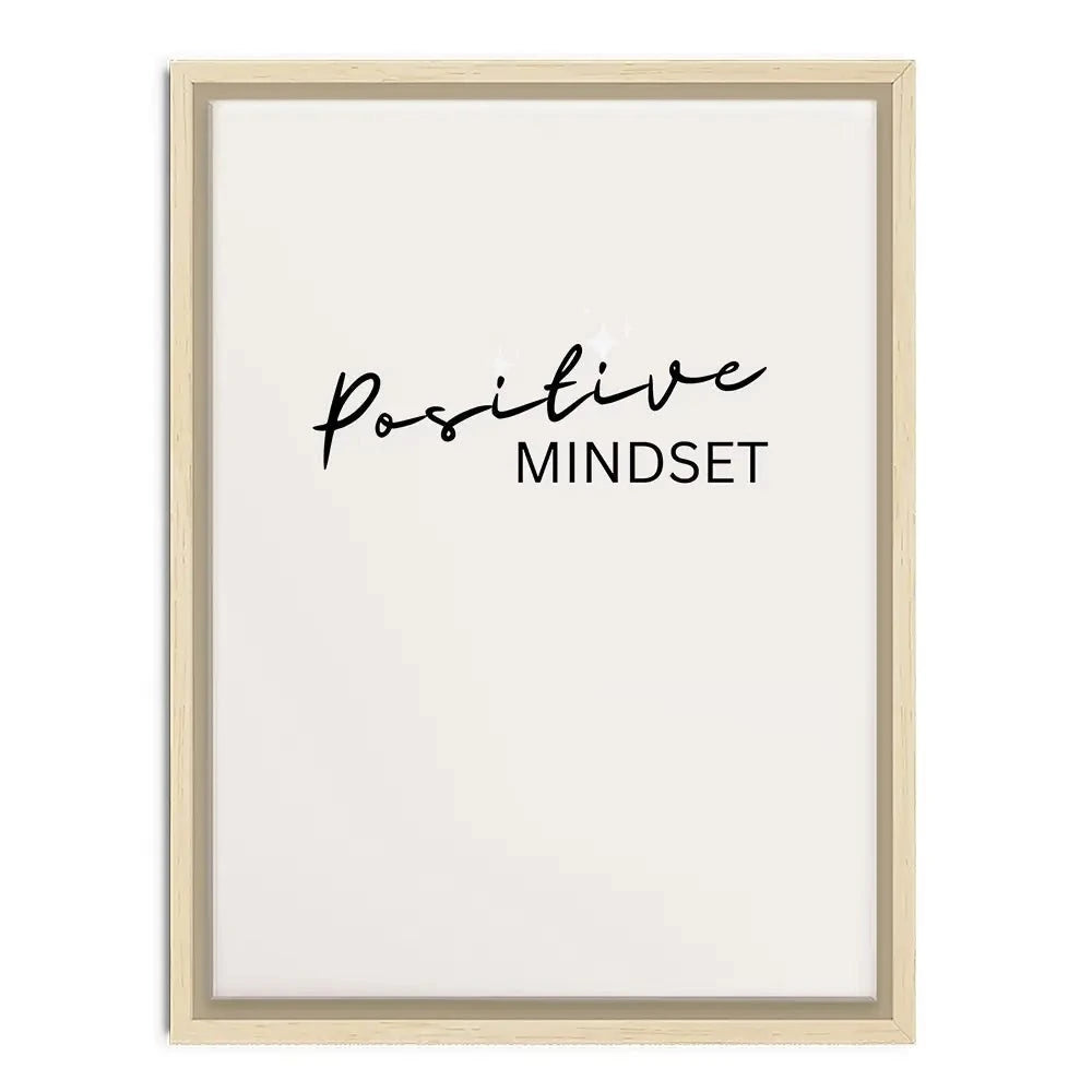 Positive Mindset Canvas Print Positive Mindset Canvas Print wall art product Art Print Shop