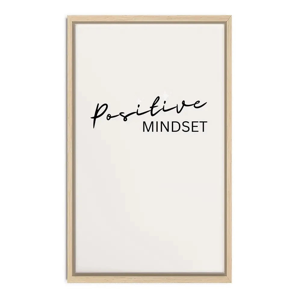 Positive Mindset Canvas Print Positive Mindset Canvas Print wall art product Art Print Shop