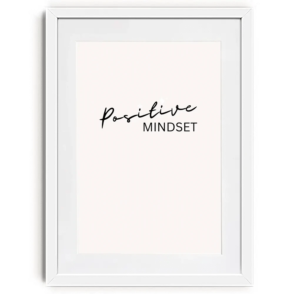 Positive Mindset Framed Art Print Positive Mindset Framed Art Print wall art product Art Print Shop