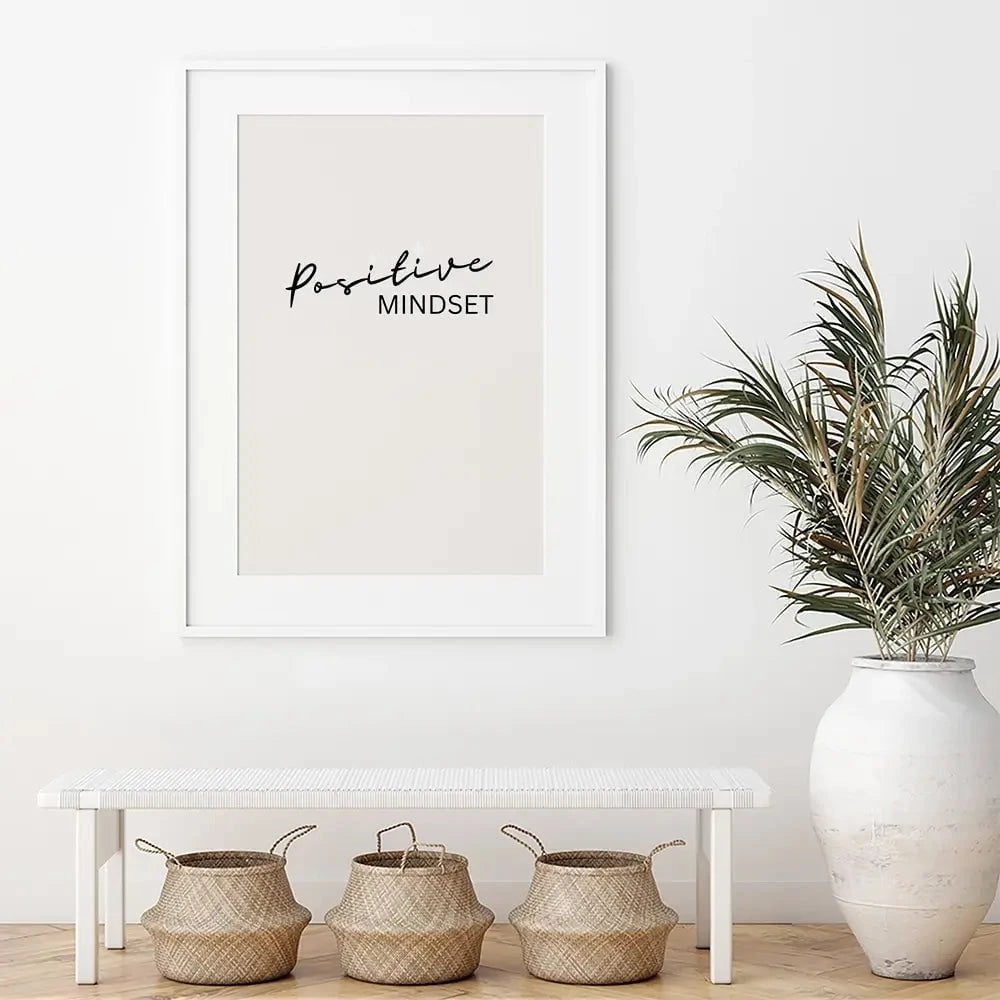 Positive Mindset Framed Art Print Positive Mindset Framed Art Print wall art product Art Print Shop