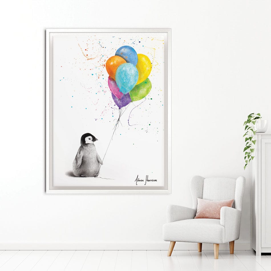 Positive Penguin Canvas Print wall art product Ashvin Harrison