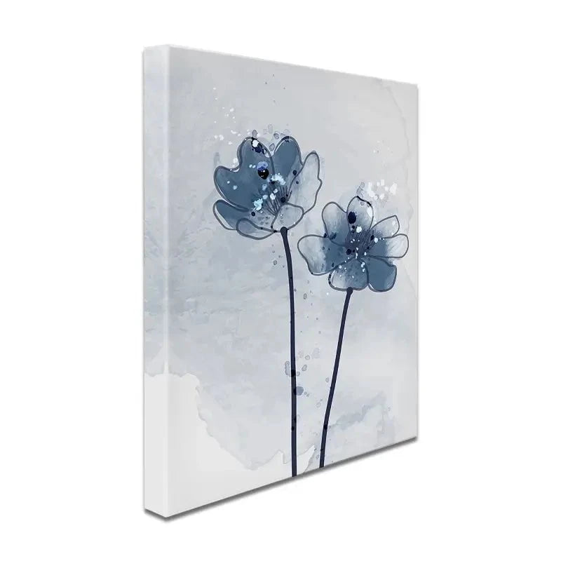 Pretty Blue Flowers Canvas Print Pretty Blue Flowers Canvas Print wall art product TWINS DESIGN STUDIO / Shutterstock