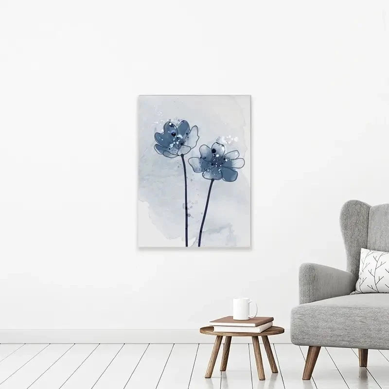 Pretty Blue Flowers Canvas Print Pretty Blue Flowers Canvas Print wall art product TWINS DESIGN STUDIO / Shutterstock