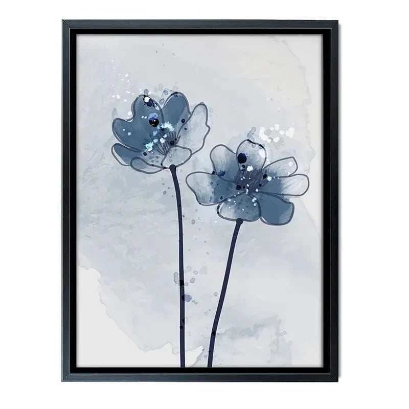 Pretty Blue Flowers Canvas Print Pretty Blue Flowers Canvas Print wall art product TWINS DESIGN STUDIO / Shutterstock