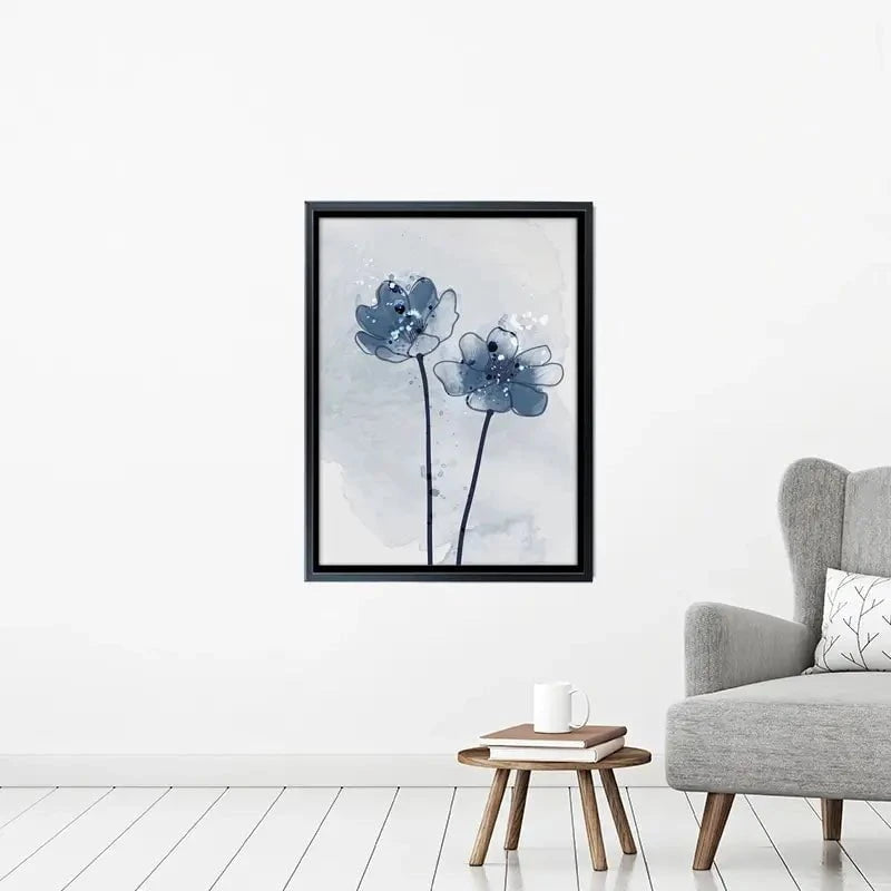 Pretty Blue Flowers Canvas Print Pretty Blue Flowers Canvas Print wall art product TWINS DESIGN STUDIO / Shutterstock