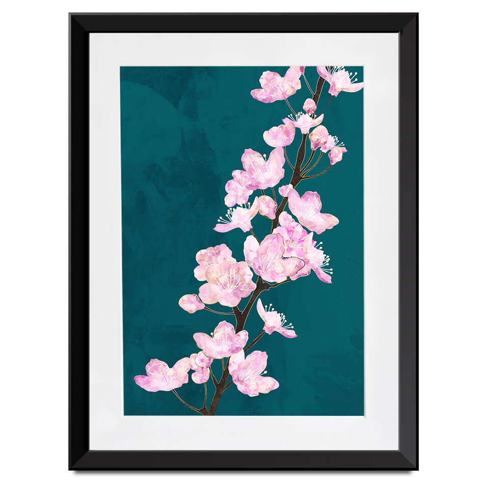 Pretty Cherry Blossoms Framed Art Print Pretty Cherry Blossoms Framed Art Print wall art product Sarah Manovski