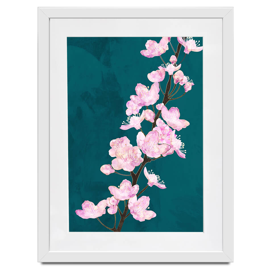 Pretty Cherry Blossoms Framed Art Print Pretty Cherry Blossoms Framed Art Print wall art product Sarah Manovski