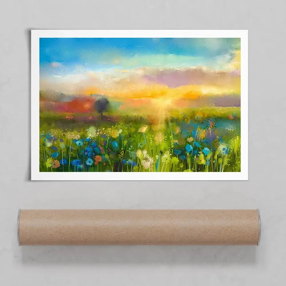 Pretty Floral Field Art Print Pretty Floral Field Art Print wall art product pluie_r / Shutterstock