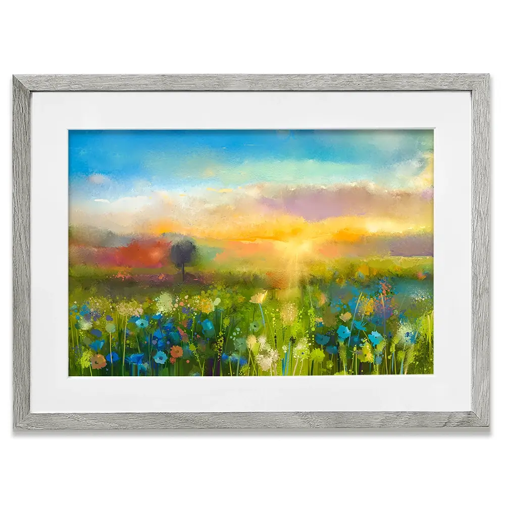Pretty Floral Field Framed Art Print Pretty Floral Field Framed Art Print wall art product pluie_r / Shutterstock
