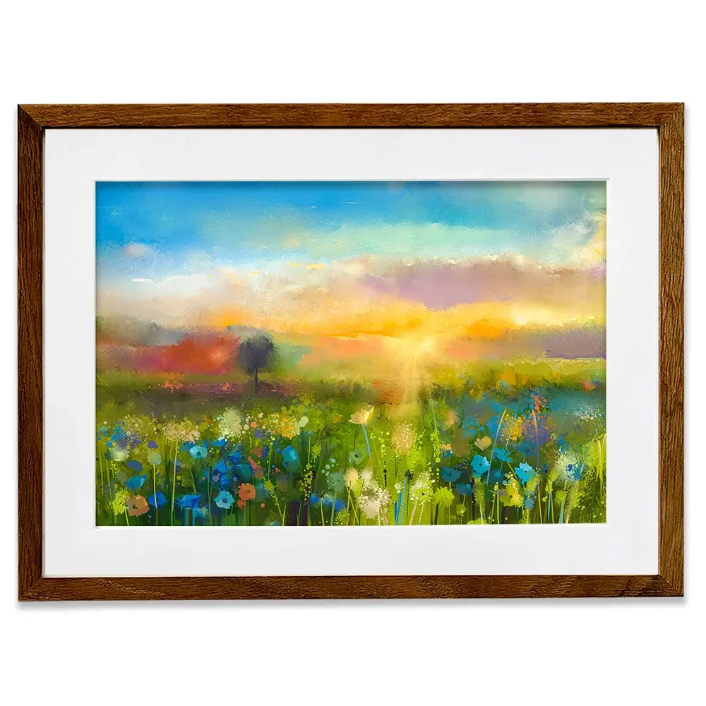 Pretty Floral Field Framed Art Print Pretty Floral Field Framed Art Print wall art product pluie_r / Shutterstock