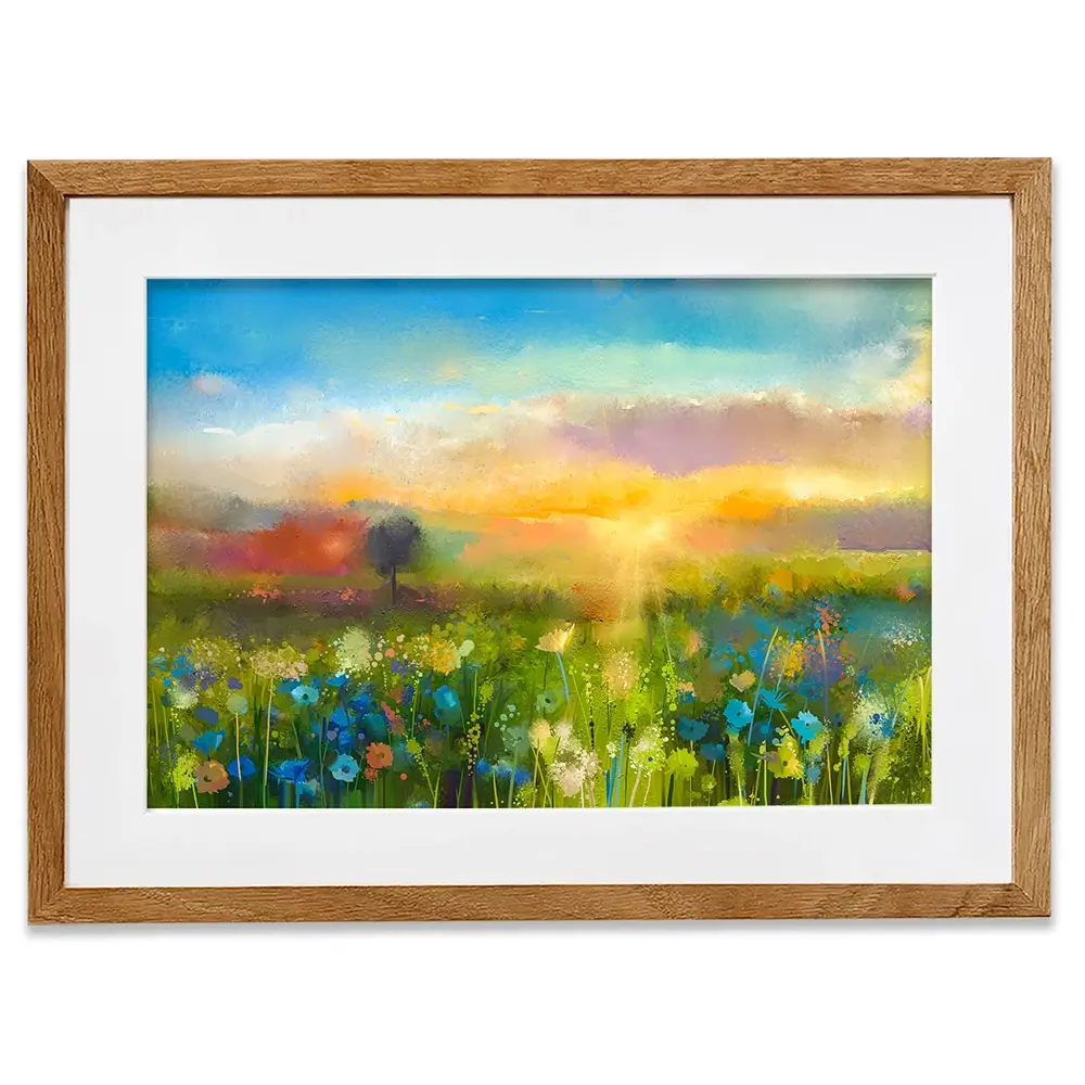 Pretty Floral Field Framed Art Print Pretty Floral Field Framed Art Print wall art product pluie_r / Shutterstock