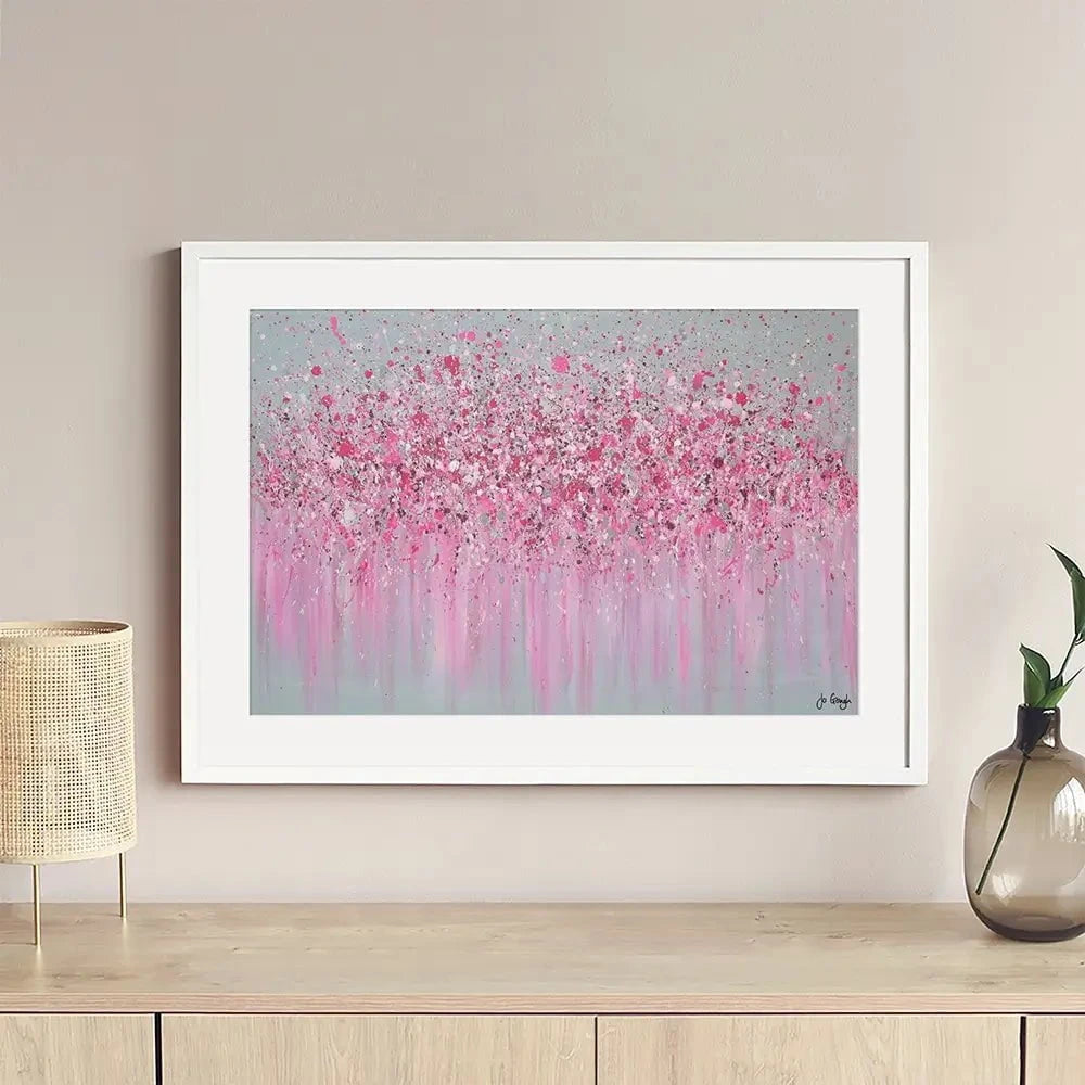 Pretty In Pink Framed Art Print Pretty In Pink Framed Art Print wall art product Jo Gough