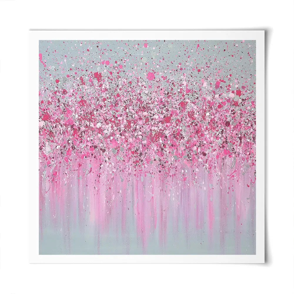 Pretty In Pink Square Art Print Pretty In Pink Square Art Print wall art product Jo Gough
