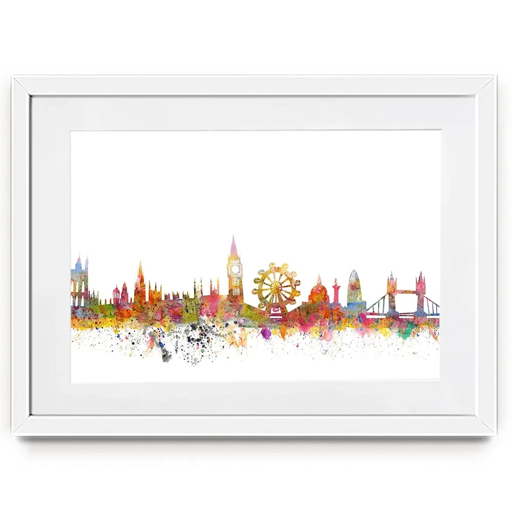 Pretty London Skyline Framed Art Print Pretty London Skyline Framed Art Print wall art product siloto / Shutterstock