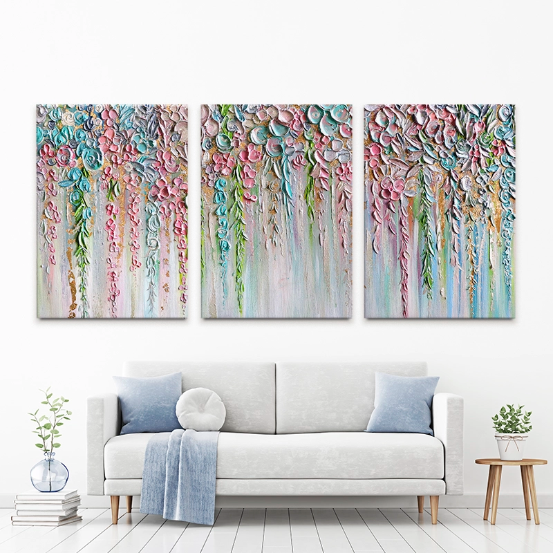 Pretty Pastels Trio Canvas Print Pretty Pastels Trio Canvas Print wall art product Nada Khatib