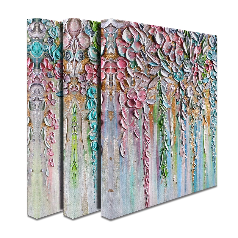 Pretty Pastels Trio Canvas Print Pretty Pastels Trio Canvas Print wall art product Nada Khatib