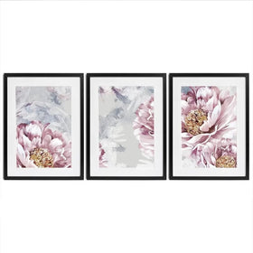 Pretty Peonies Framed Art Print Trio Pretty Peonies Framed Art Print Trio wall art product Victoriya1994 / Shutterstock