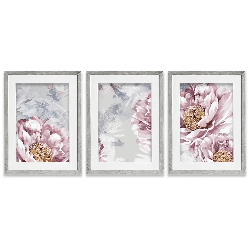 Pretty Peonies Framed Art Print Trio Pretty Peonies Framed Art Print Trio wall art product Victoriya1994 / Shutterstock