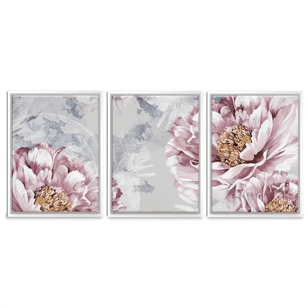 Pretty Peonies Trio Canvas Print Pretty Peonies Trio Canvas Print wall art product Victoriya1994 / Shutterstock