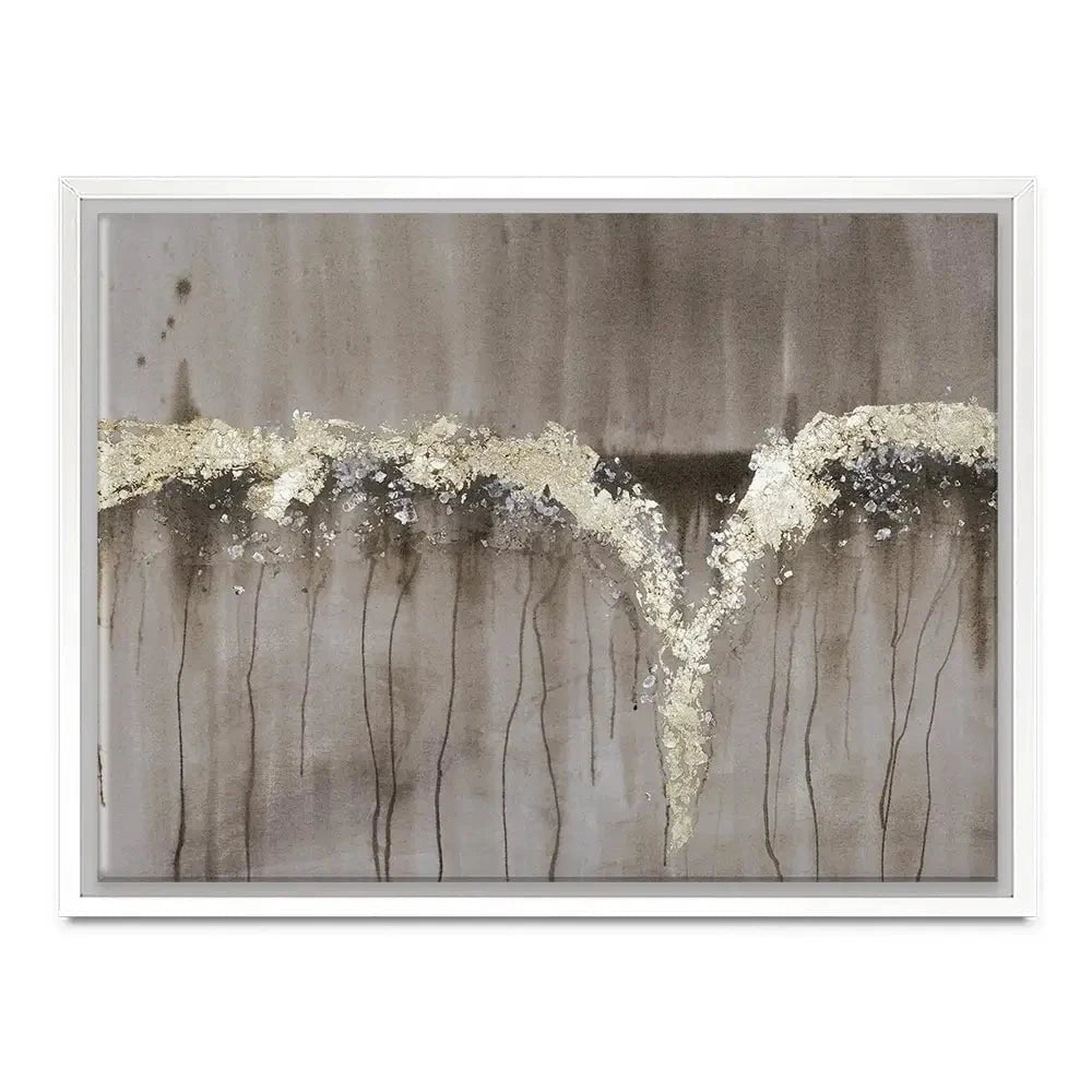 Printed Champagne And Gold Falls Canvas Print Printed Champagne And Gold Falls Canvas Print wall art product Jennifer Goldberger