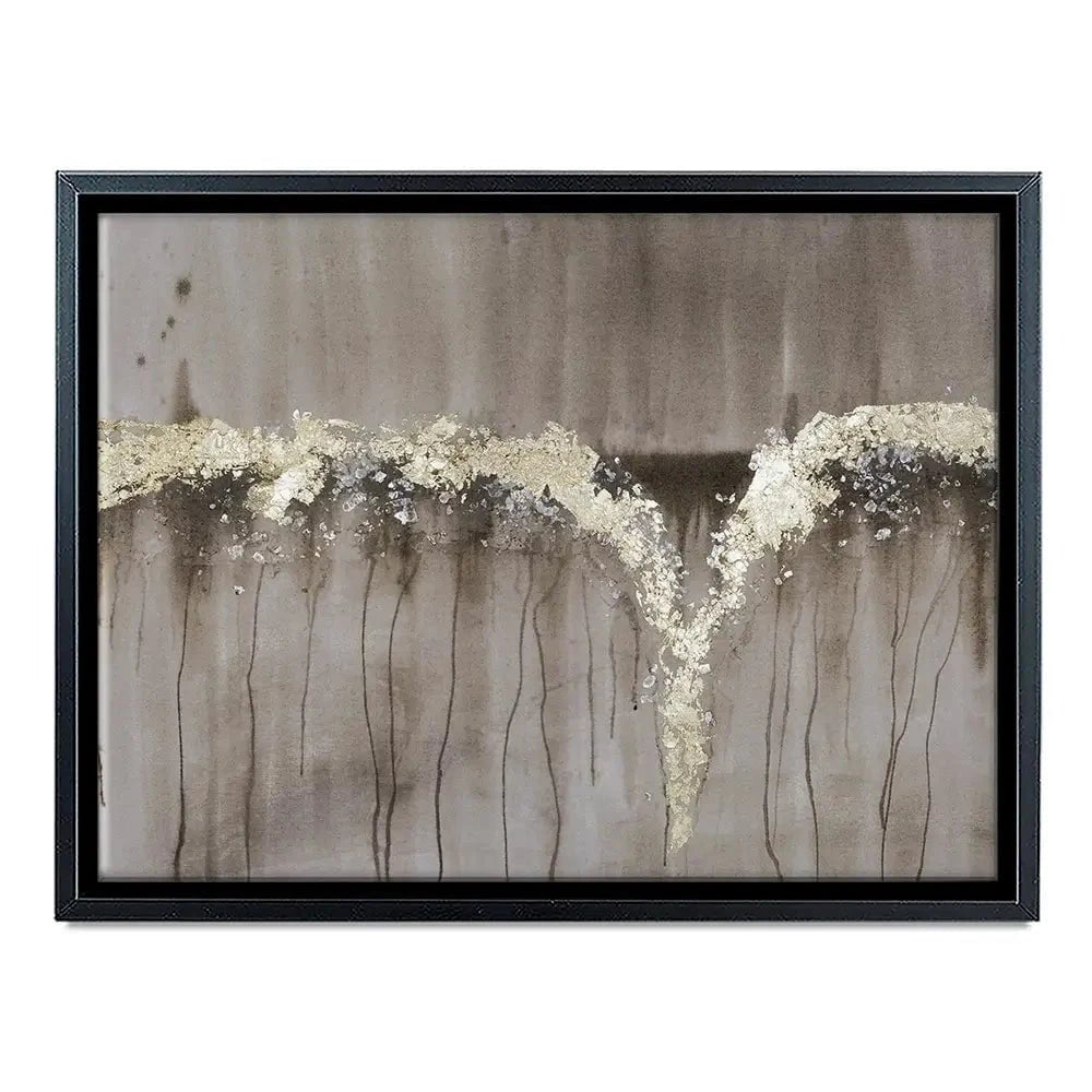 Printed Champagne And Gold Falls Canvas Print Printed Champagne And Gold Falls Canvas Print wall art product Jennifer Goldberger