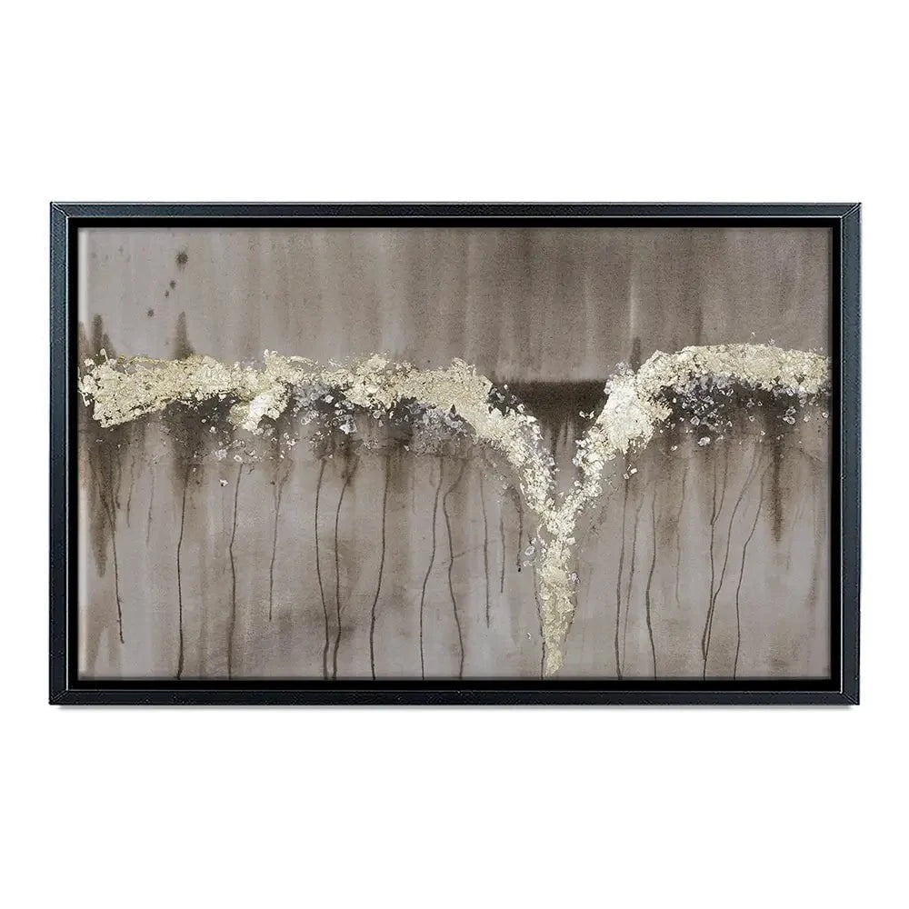 Printed Champagne And Gold Falls Canvas Print Printed Champagne And Gold Falls Canvas Print wall art product Jennifer Goldberger